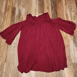 True Light Cold Shoulder Top